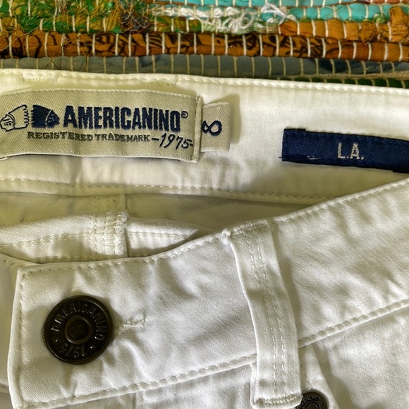 Americanino Cream LA Skinny Butt Lifting Pants-#1826 - Picture 3 of 13